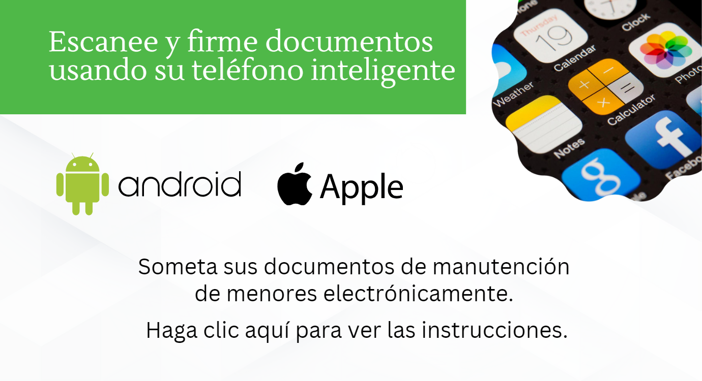 Scan and Sign Document banner - Spanish